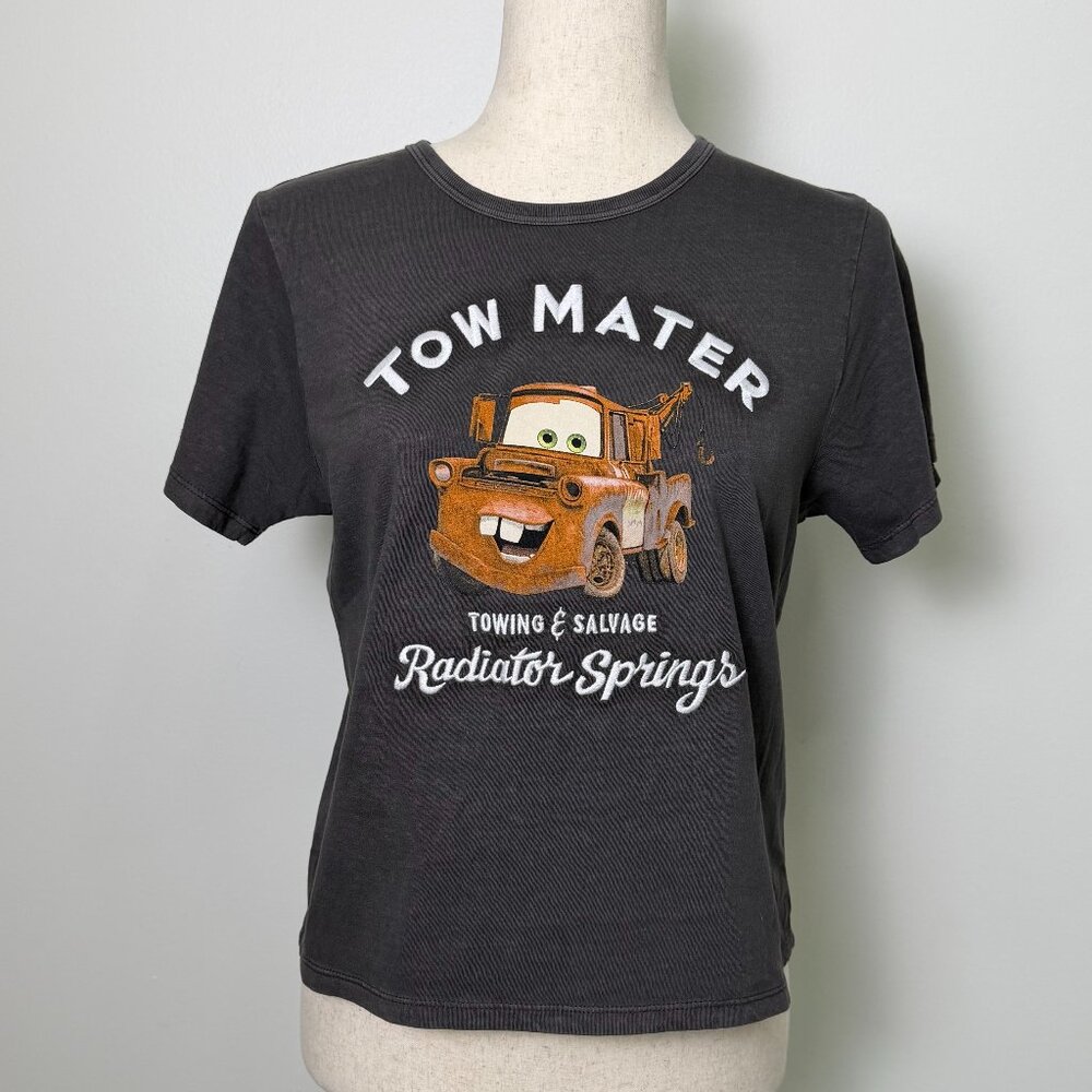 Pixar Tow Mater Embroidered Screen Print T-Shirt.